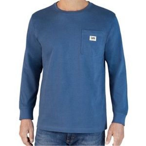 NWT LEE pocket tee - blue - large